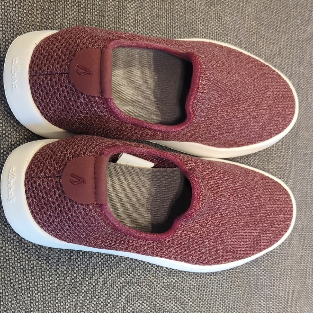 Allbirds Tree Loungers Botanic Red Slip-On Sneakers - Picture 3 of 6